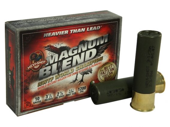 Hevi-Shot Magnum Blend Turkey Ammunition 10 Gauge 3-1/2" 2-3/8 oz #5, #6 and #7 Hevi-Shot High Velocity Non-Toxic