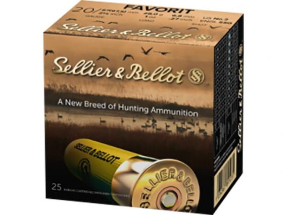 Sellier & Bellot Ammunition 20 Gauge 2-3/4" #2 Buckshot 12 Pellets 500 rounds