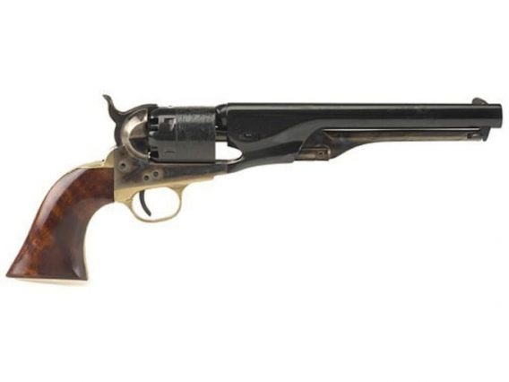 Uberti 1861 Navy Black Powder Revolver 36 Caliber 7.5" Barrel Brass Frame Blue