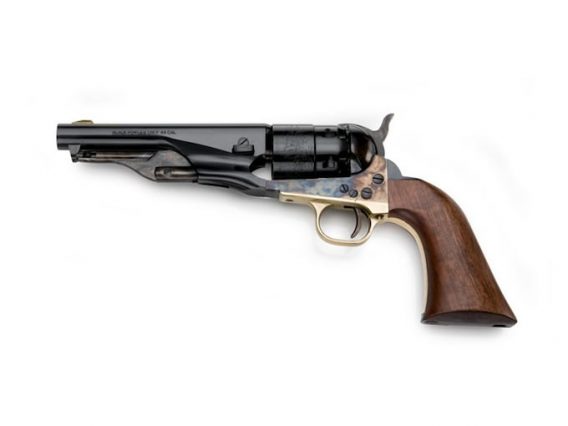 Pietta 1860 Army Sheriff Black Powder Revolver 44 Caliber 5.5" Barrel Steel Frame Blue