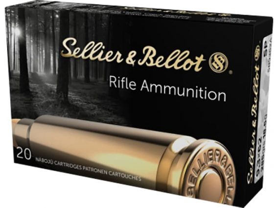 Sellier & Bellot Ammunition 9.3x62mm Mauser 285 Grain Jacketed Soft Point 500 round